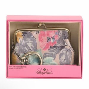 Patricia Nash NWT Leather Borse Large Framed Coin Purse, First Bloom w/Gift Box